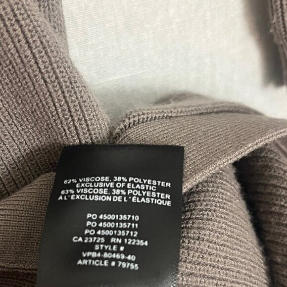 Wilfred Aritzia Cove ribbed collar button up sweater dress Sz 2XS - Picture 8 of 13